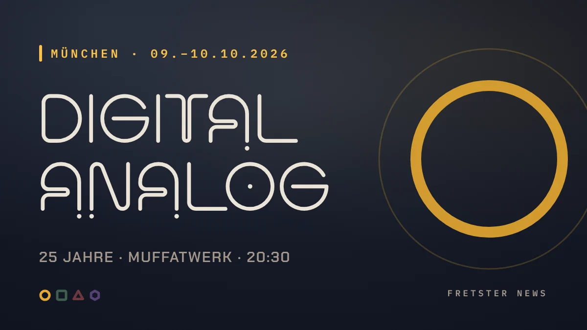 Digitalanalog wird 25: zwei Nächte Musik und Videokunst im Muffatwerk, Eintritt frei